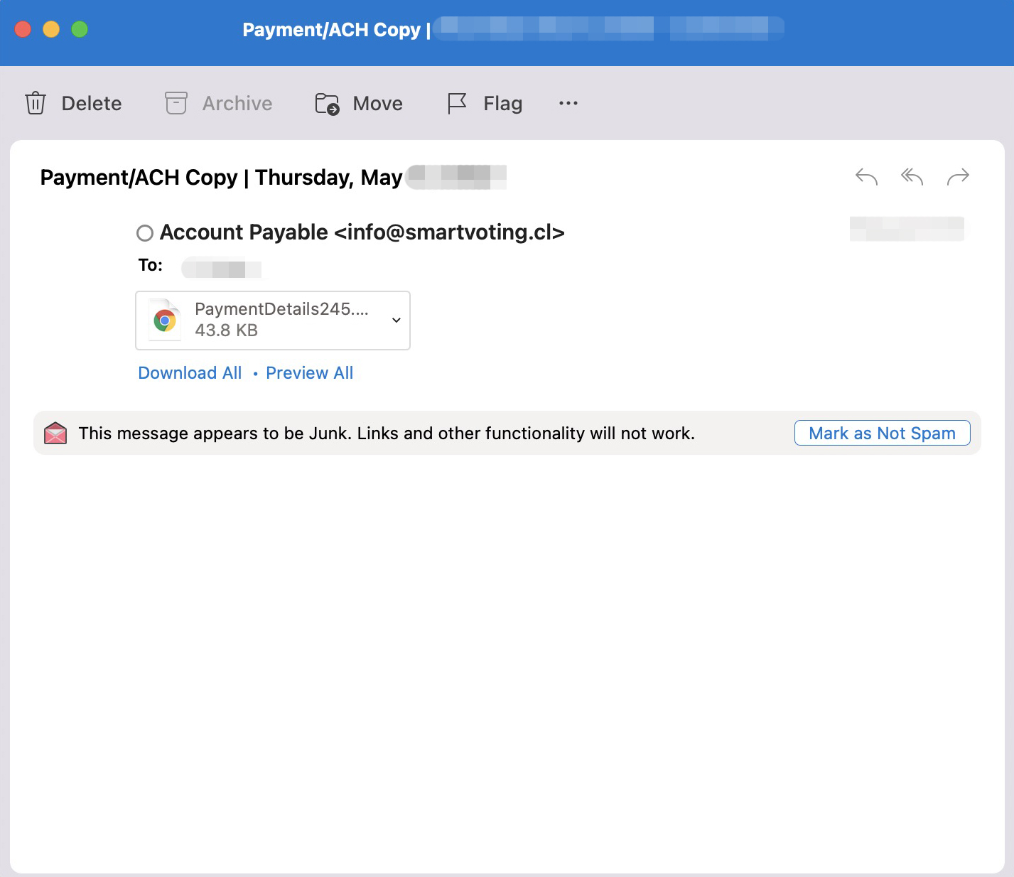 malware email from sendgrid